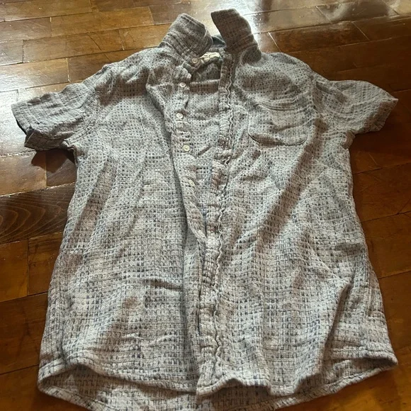 The Normal Brand Light Blue Patterned Top - Picture 3 of 3